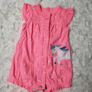 Carter's newborn unicorn onesie